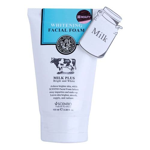 Scentio Milk Plus Whitening Q10 Facial Foam