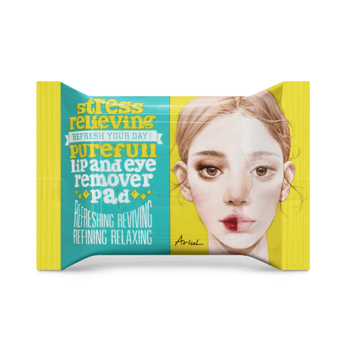 Stress Relieving Purefull Lip And Eye Remover Pad