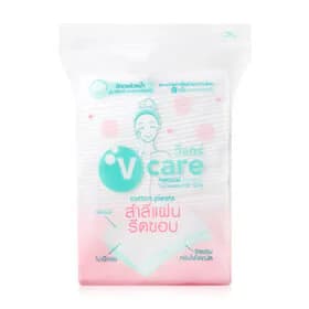V care Cotton Embossed Pad Natural 100 Sheets