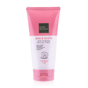 Baby Bright AHA & Gluta Whitening Facial Foam 120g
