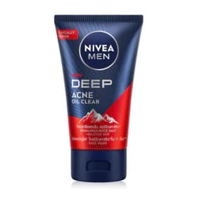 NIVEA Men Deep Acne Oil Clear Scrub Mud Foam 100g