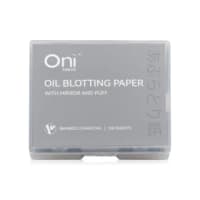 Oni Oil Blotting Paper With Mirror 100 Sheets #Bamboo Charcoal
