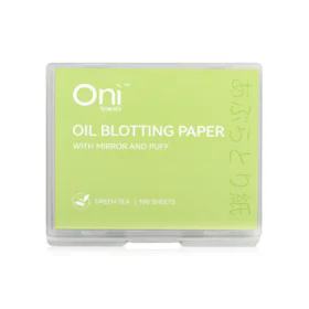 Oni Oil Blotting Paper With Mirror 100 Sheets #Green Tea