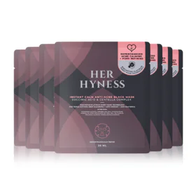 HER HYNESS Instant Calm Anti-Acne Black Mask [25ml x 7 Sheets]