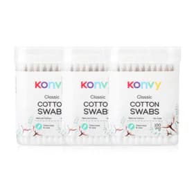 Konvy Cotton Swabs Classic [100pcs x 3 Packs]