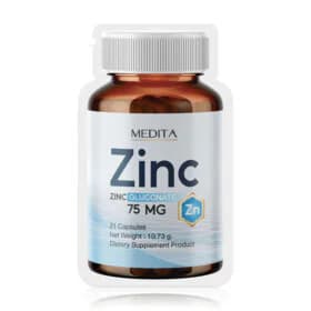 Medita Zinc Gluconate 75 Mg 21 Capsules