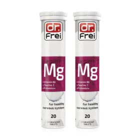 Dr.Frei Magnesium + Vitamin B6 + Taurine + Vitamin C + Potassium [20 Tablets x 2pcs]