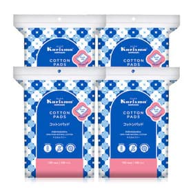 Karisma Cotton Pads Compressed Edge [100 Pads x 4pcs]