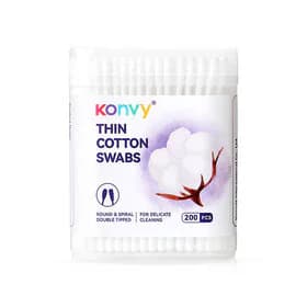 Konvy Cotton Swabs Thin 200pcs