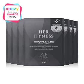 HER HYNESS Instant Glow Black Mask [25ml x 7 Sheets]