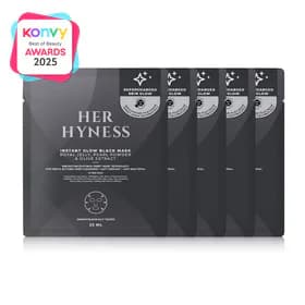 HER HYNESS Instant Glow Black Mask [25ml x 5pcs]