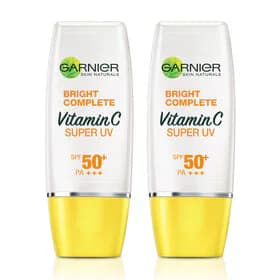 Garnier Bright Complete Super UV Sunscreen Natural SPF50+ PA+++ [30ml x 2pcs]