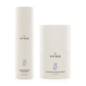 VIV SKIN Set 2 Items Advanced Kamin Gold Serum 30ml + Advanced Kamin Rose Cream 30g