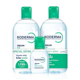 Bioderma Sebium H2O [500ml x 2pcs] + 100ml