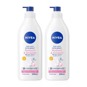 NIVEA Extra Bright Radiant & Smooth Body Lotion [500ml x 2pcs]