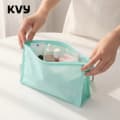 KVY Triangular Waterproof Cosmetic Bag #Mint Green